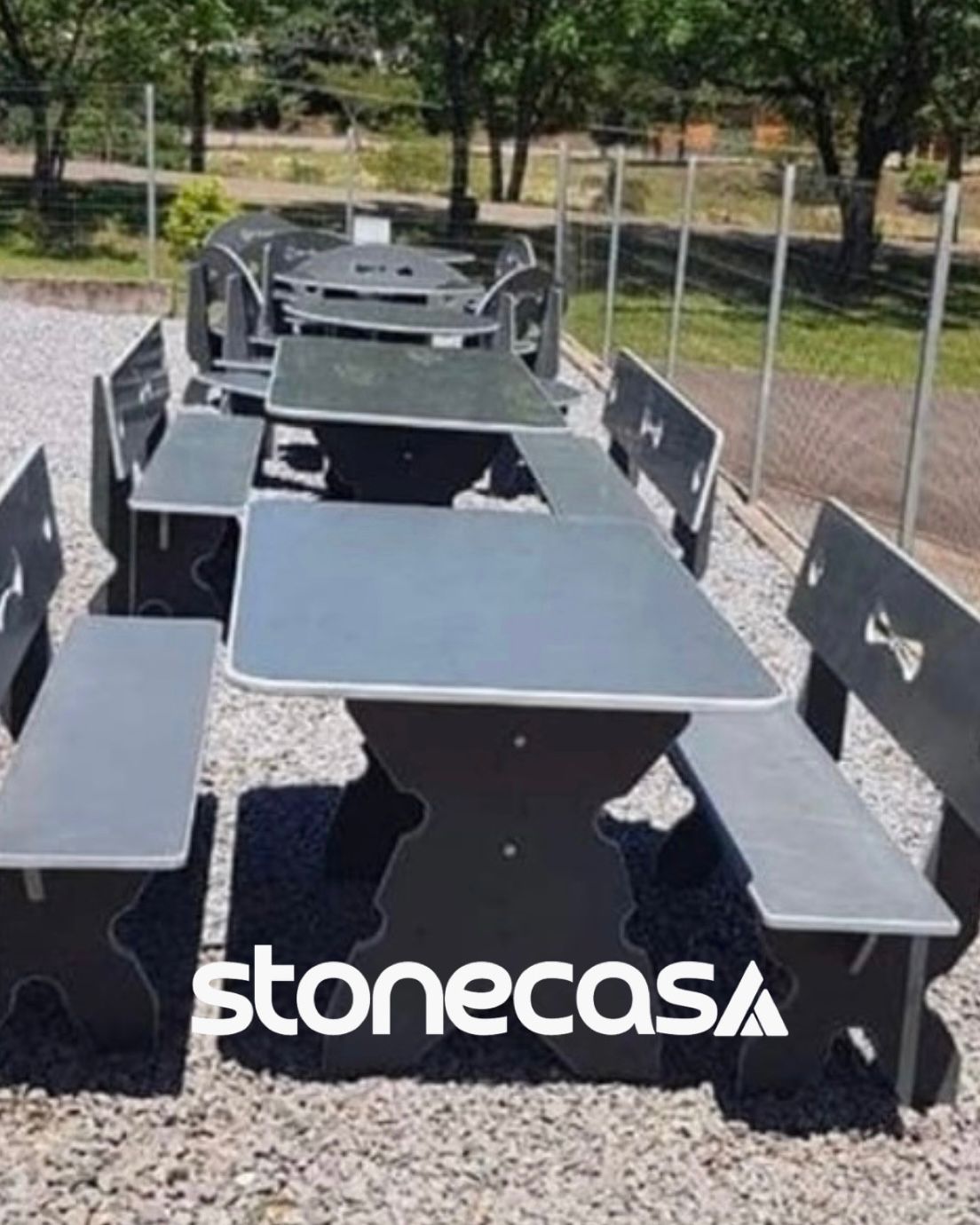 Mesa de Ardósia bancos | Blog Stone Casa mesa-de-ardosia-bancos-stone-casa